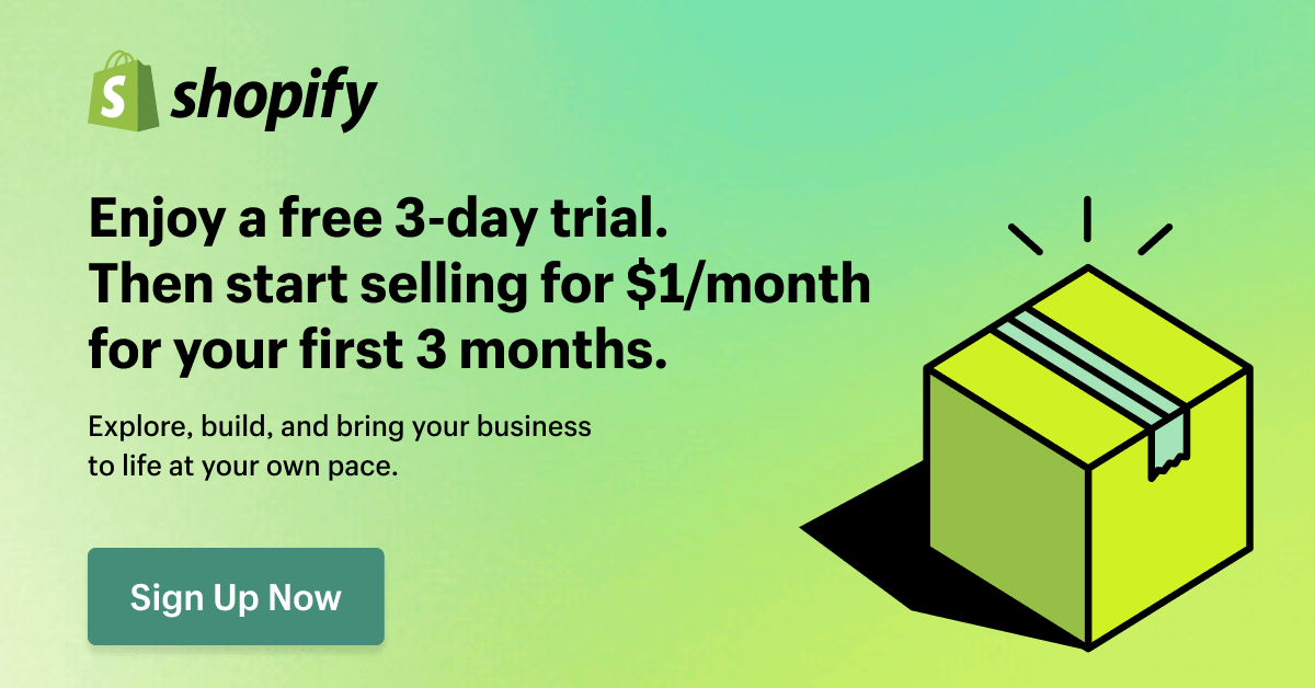 Shopify - Start a free trial