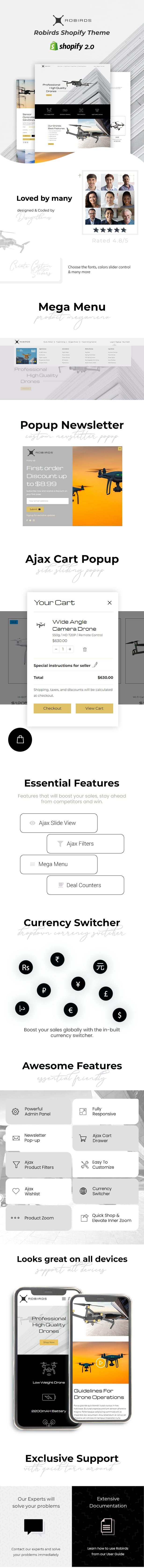 Robirds - Single Shopify Drone Products - 1