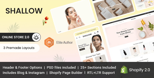 Shallow - Beauty & Cosmetics Shopify Theme