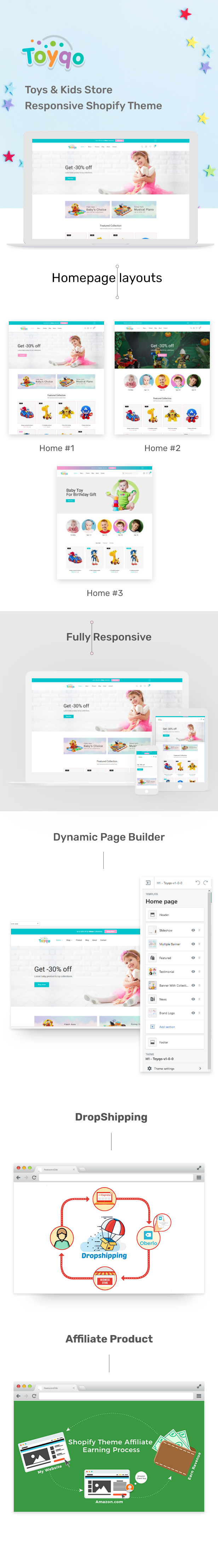 Toyqo - Responsive Shopify design of a toy and children's store - 2