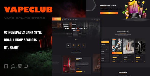 VapeClub | Electronic Cigarettes & Accessories Shopify Theme
