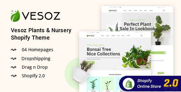 Vesoz - Plants And Nursery Shopify Theme