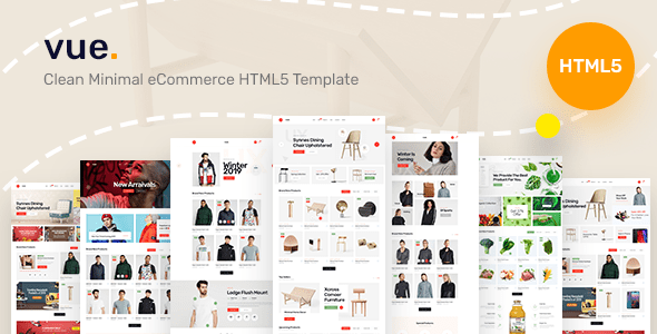 Vue - Clean Minimal eCommerce Bootstrap Template
