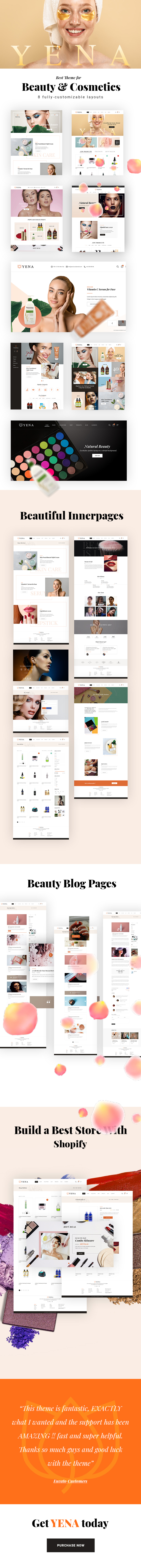 Yena - Shopify beauty and cosmetics theme - 1