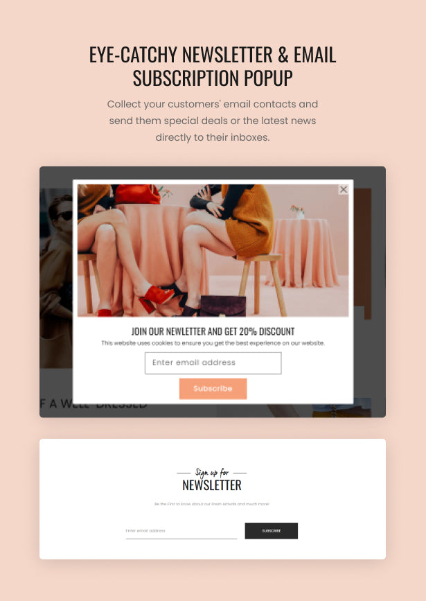 Jump to the newsletter and email subscription