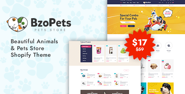 BzoPets - Pet Store and Supplies Shopify Theme