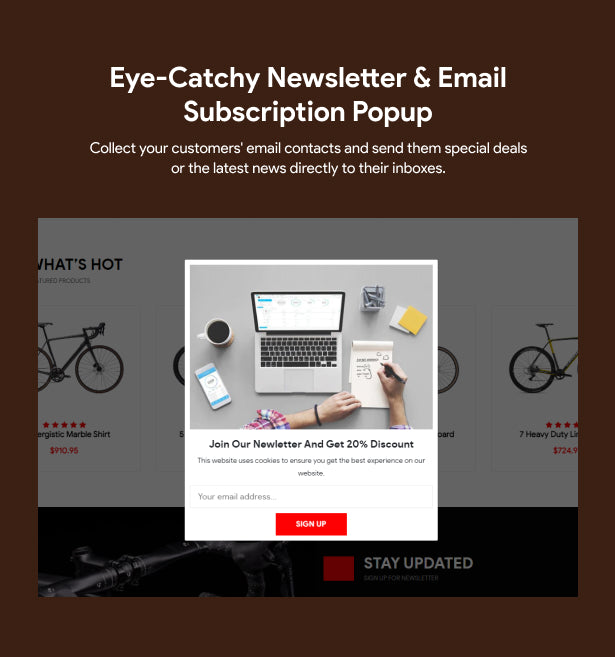 Jump to the newsletter and email subscription
