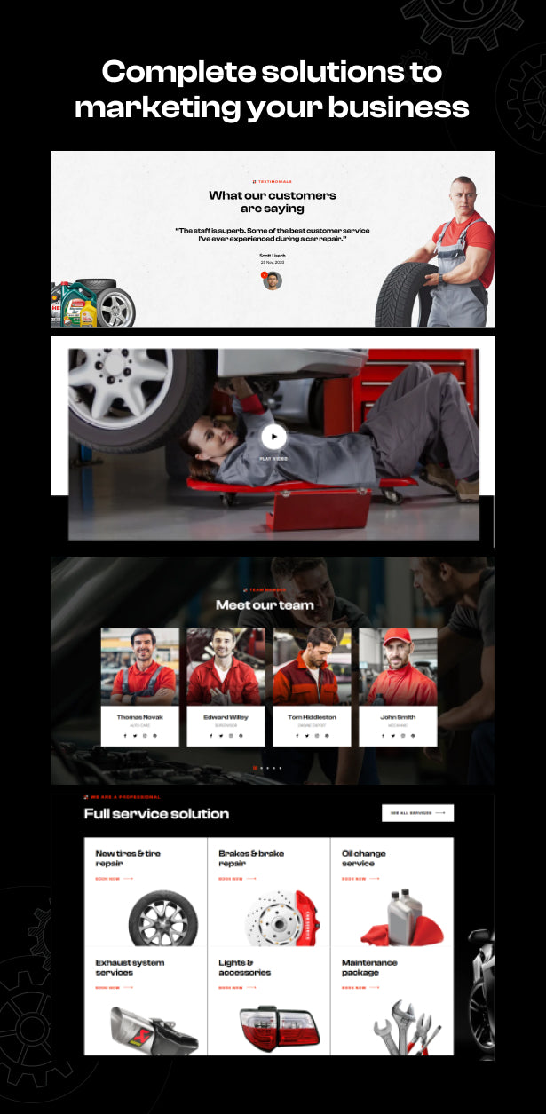 Complete solutions for marketing your business