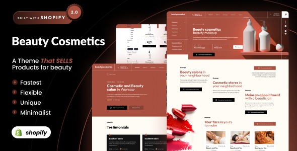 Beauty Cosmetics - Shopify 2.0 Makeup Shop Theme