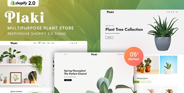 Plaki - MultiPurpose Plant Store Shopify 2.0 Theme