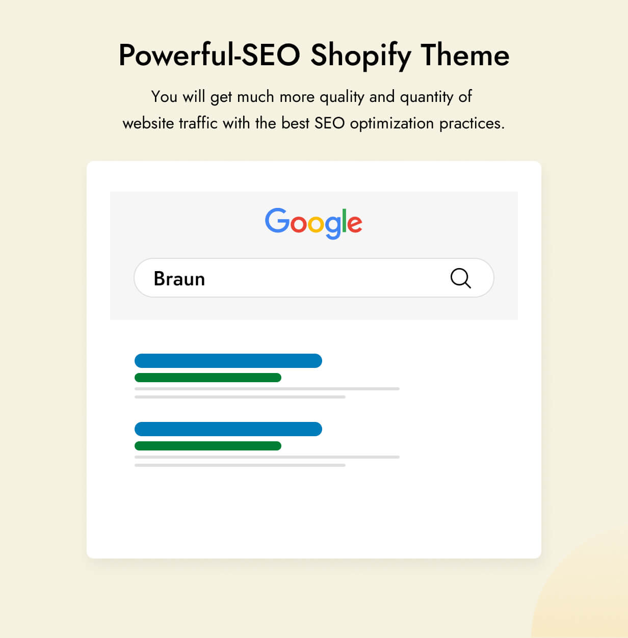 בראון - נושא Shopify