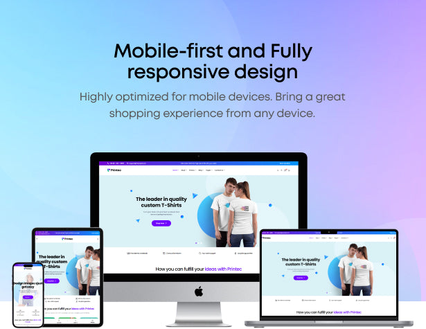 Mobile and fully responsive design