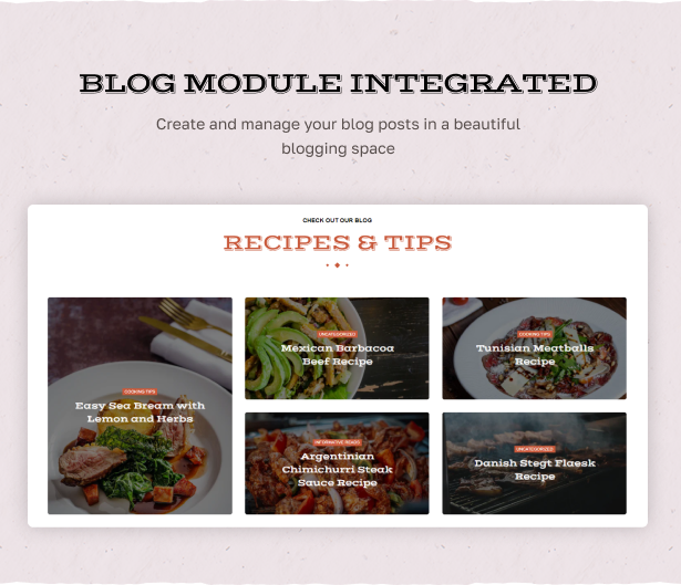Integrated blog module