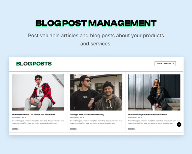 Managing blog posts