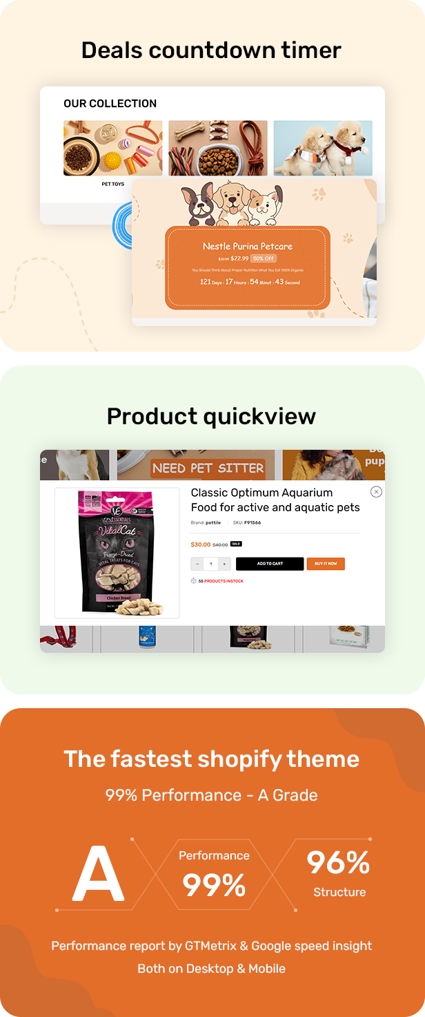 Shopify pet and pet food store