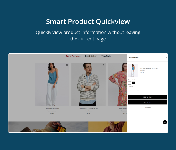 Quick view of a smart product