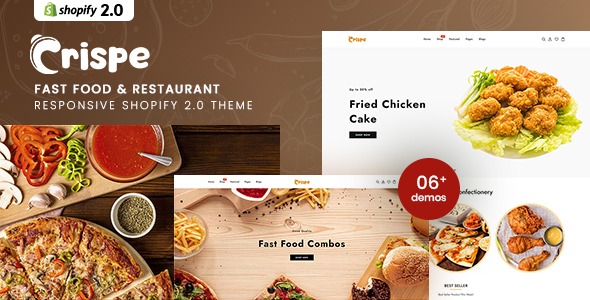 Crispe - Fast Food & Restaurant Shopify 2.0 Theme