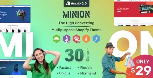 Minion - Multipurpose Shopify Themes OS 2.0 - RTL Support