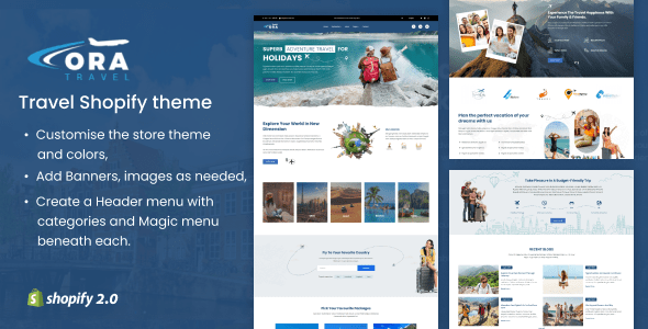 Ora - Travel & Adventure Store Shopify Theme