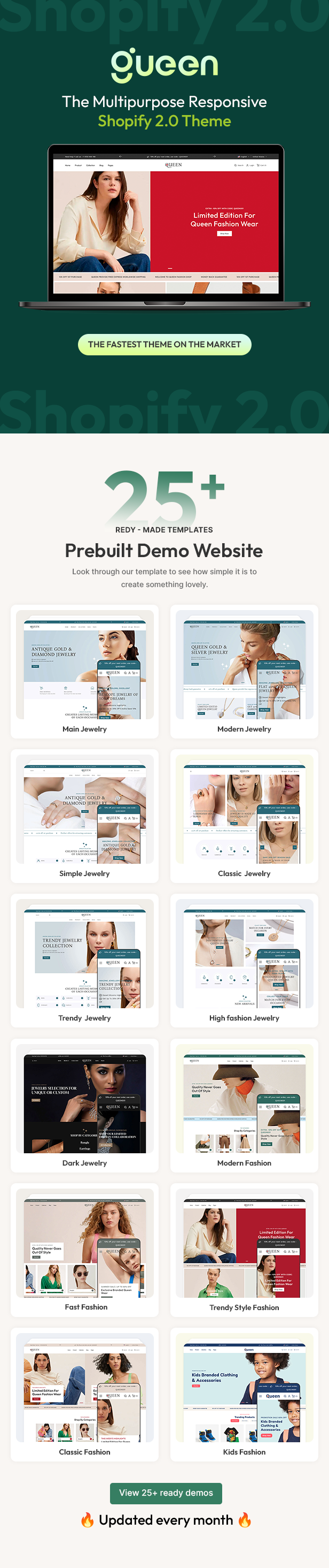 Queen Multipurpose shopify 2.0 responsive theme
