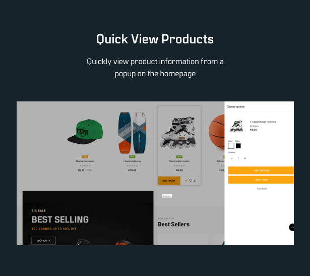 Quick view products