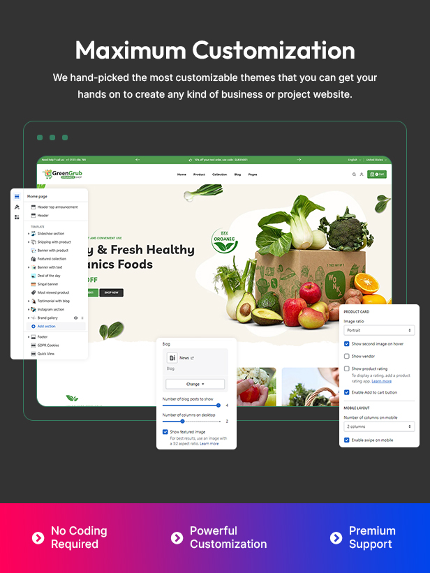 Greengrub Multipurpose shopify 2.0 responsive theme
