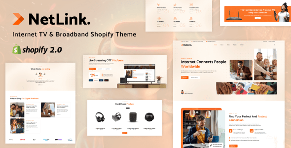 Netlink - Internet & Satellite Product Shopify Thememplate