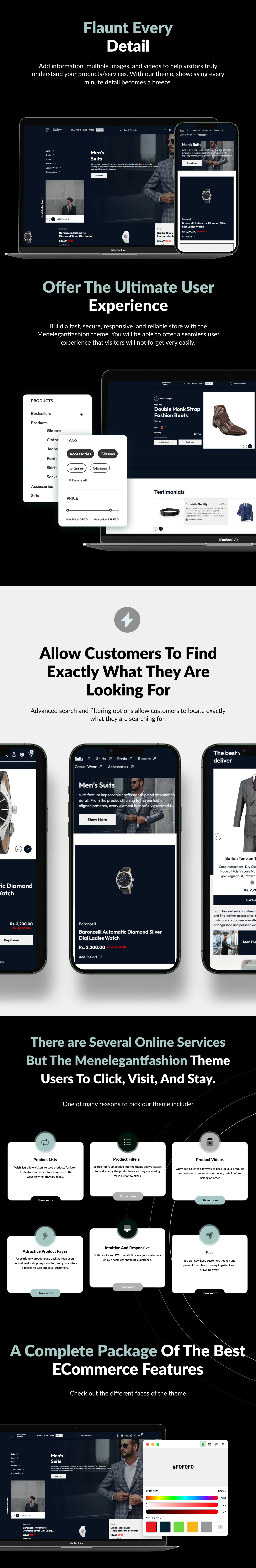 Men Elegant Fashion - Clothing & Fashion Boutique Shopify 2.0 Theme - 11
