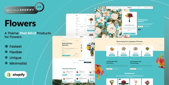 Flowers - Shopify 2.0 Flowers Boutique eCommerce Theme