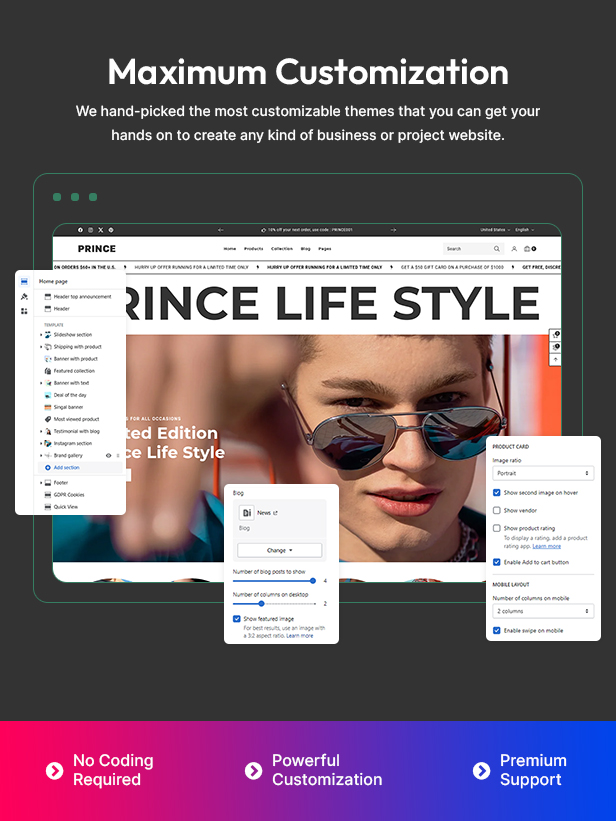 Prince Multipurpose shopify 2.0 responsive theme