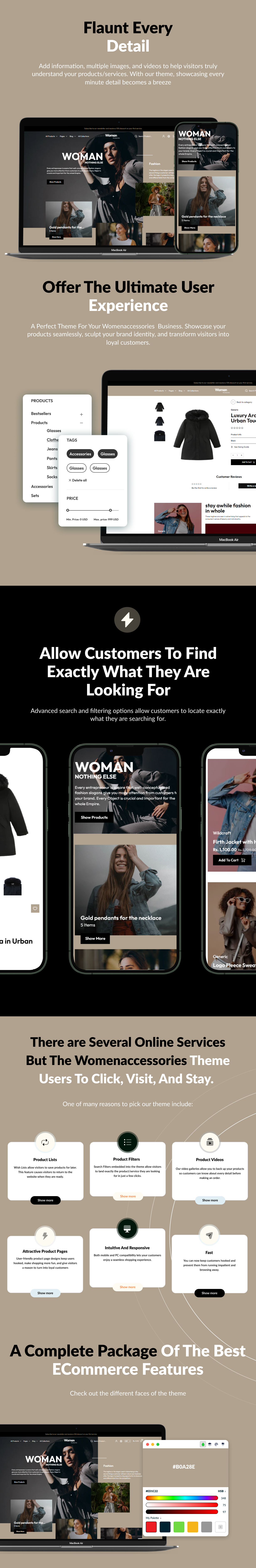 Women Accessories - Shopify Fashion 2.0 eCommerce Theme - 11