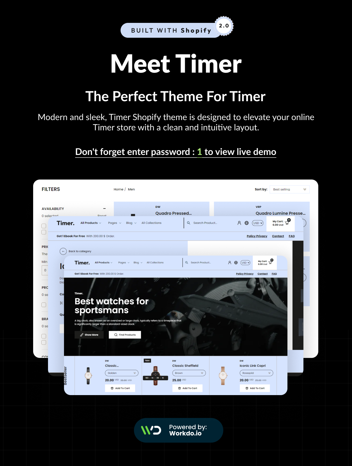 Timer - Luxury Watches Store Shopify 2.0 Theme - 8