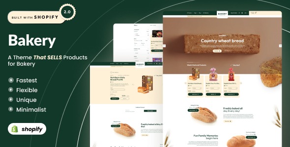 Bakery - Cake Responsive Shopify 2.0 Theme
