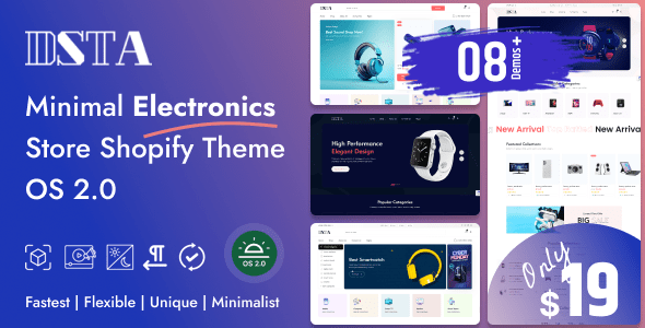 Dsta - Minimal Electronics Store Shopify Theme OS 2.0