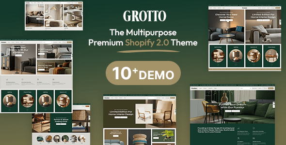 Grotto - Shopify Theme for Furniture, Hand Crafts Multipurpose Shopify Theme