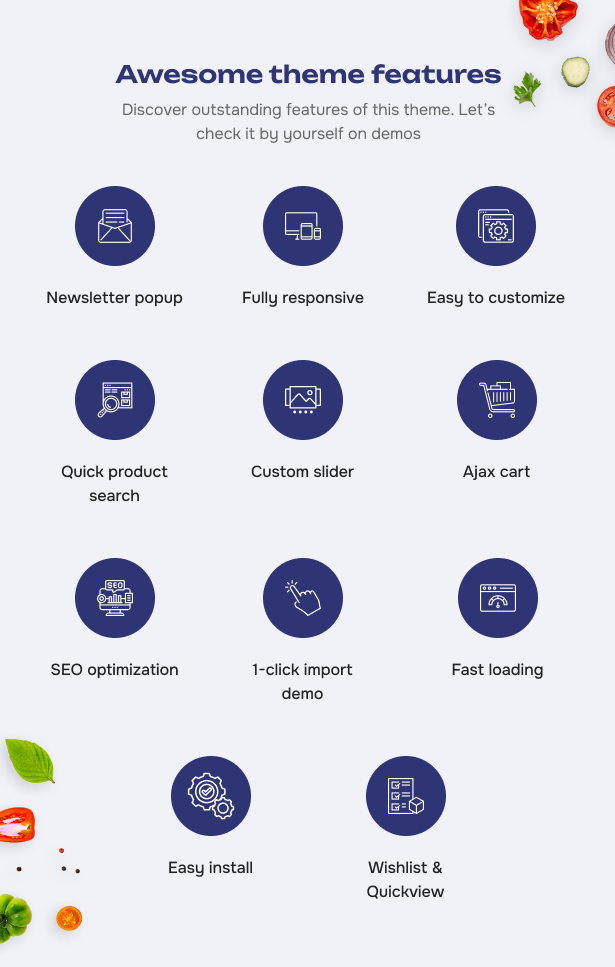 Awesome theme features