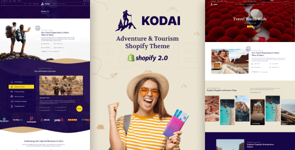 Kodai - Travel & Tourism Shopify Theme