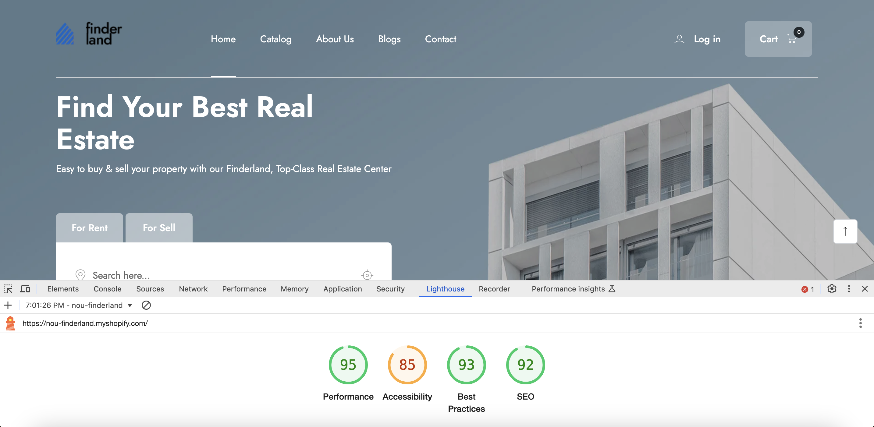 Finderland - Real Estate Sale and Rental Shopify 2.0 Theme