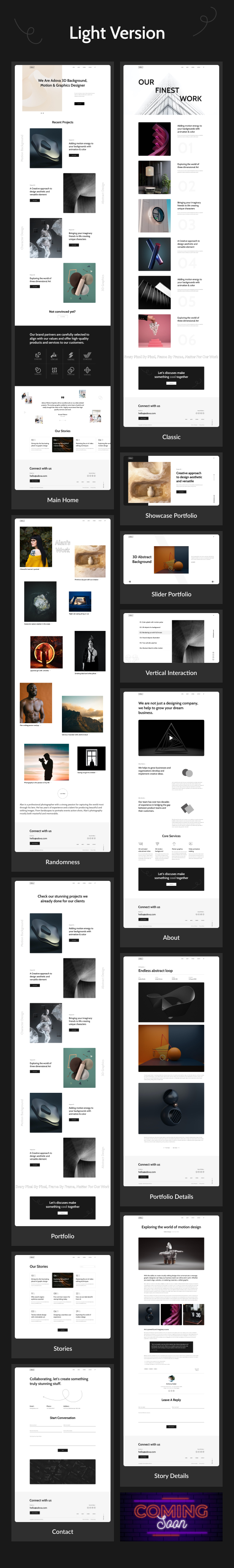 Adova Creative Portfolio Template