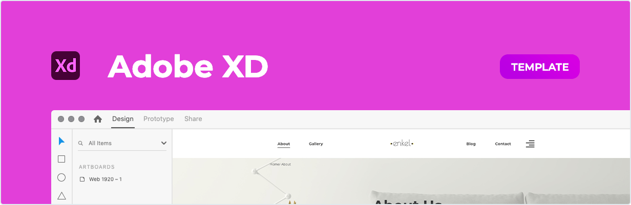 Enkel – Furniture Company Template for XD