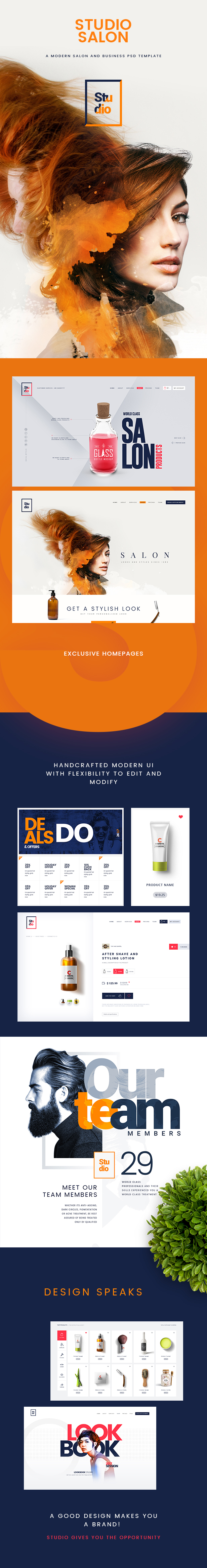 Studio Salon | A Modern Salon And Business Psd Template - 2