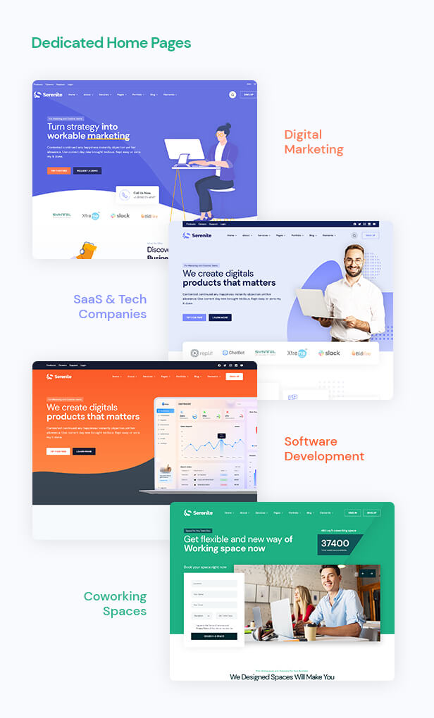 Saas Software Landing & Startup Agency Template