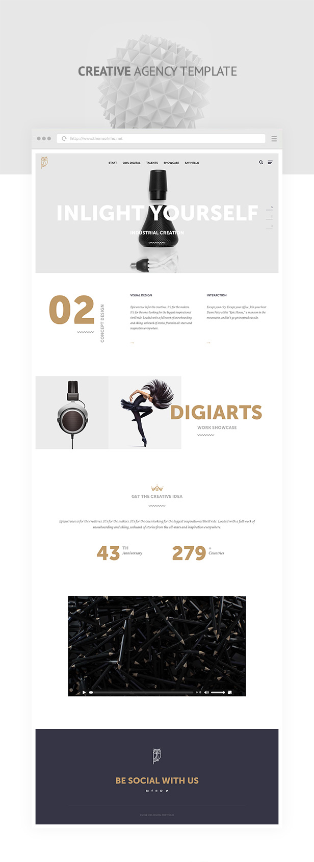 OWL Digital - Responsive Creative Agency Muse Template