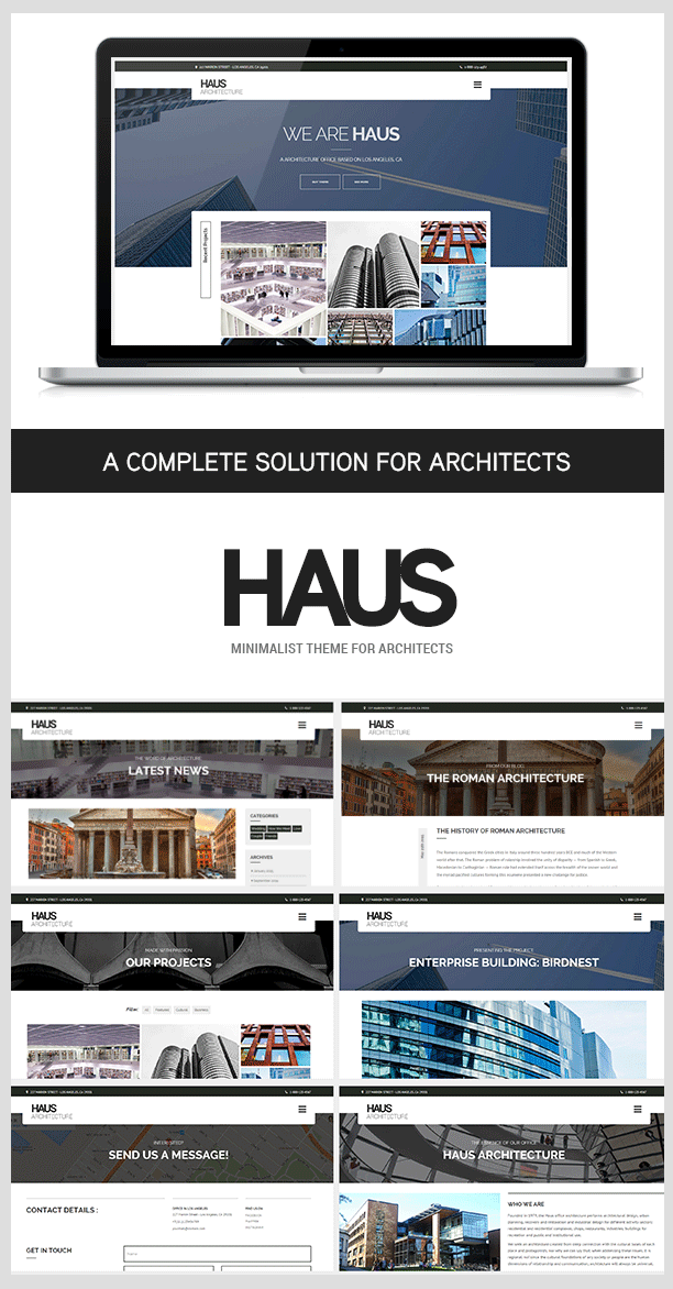Haus - WordPress Architecture theme for architects
