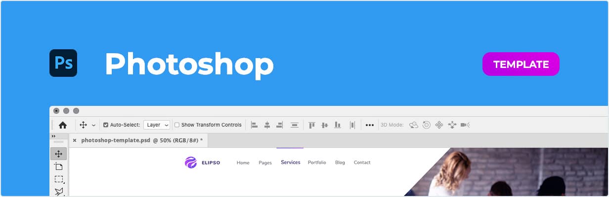 Elipso – Agency Photoshop Template
