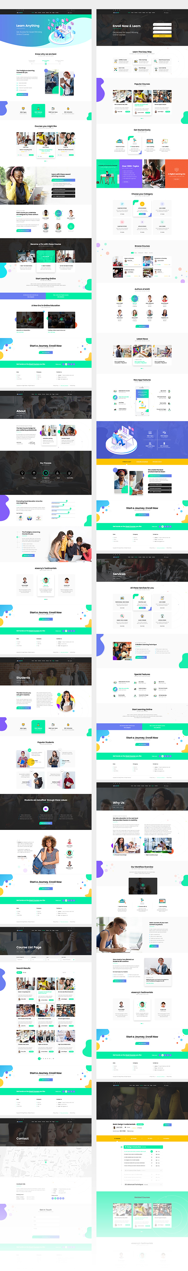 eLearni | LMS PSD Template - 2