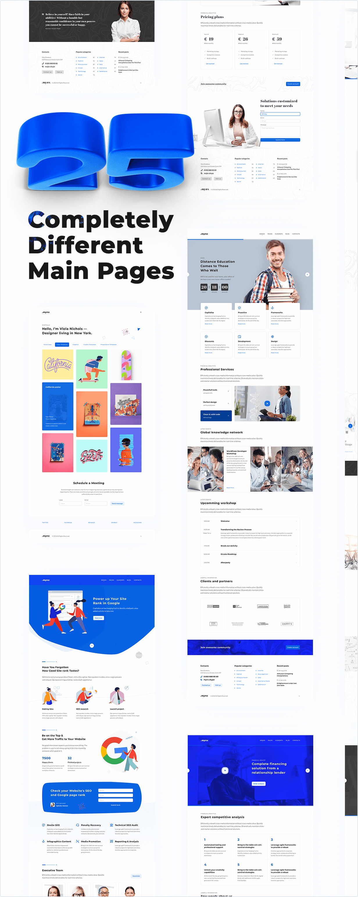 25 Copletely Differet Pages
