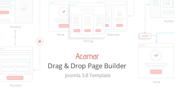 Acamar — Tiled Layout and Clean Design Responsive Joomla Template