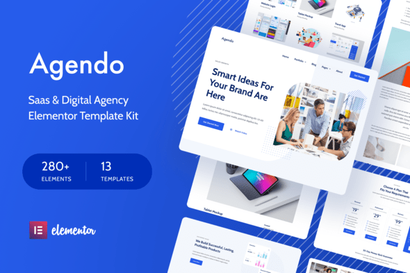Agendo - Digital Agency & Creative Elementor Template Kit