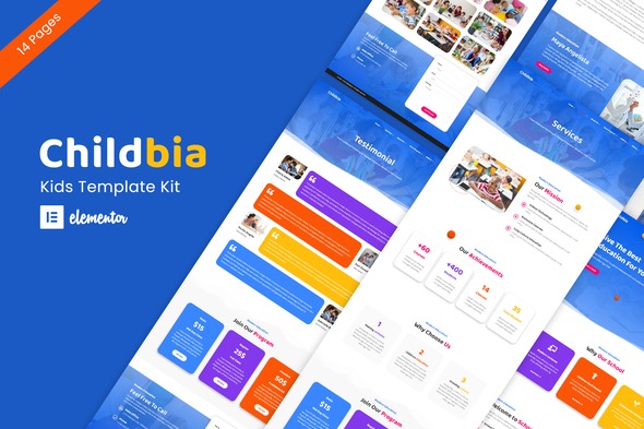 Childbia - Childcare Elementor Template Kit